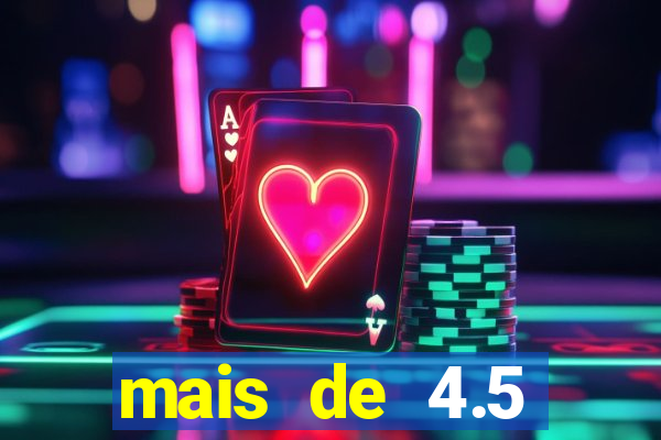mais de 4.5 escanteios o que significa
